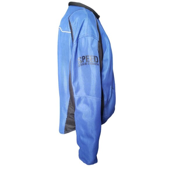Speed and Strength Racing Jacket Men's Large Blue Under Radar Mesh Padded - Picture 5 of 10